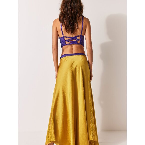 Free People Yellow Lace Chemise & Slip - Picture 7 of 9